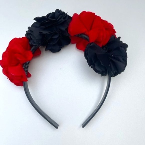 headband for girl 5 to 10 years old black and red - Picture 1 of 3